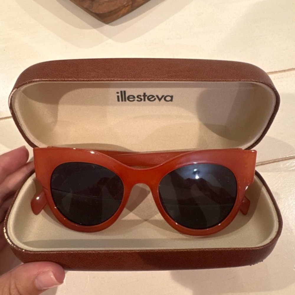 Illesteva Bold Orange Sunglasses